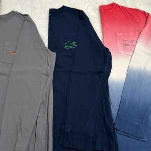 Boys Vineyard Vines size large set of 3 long sleeve shirts